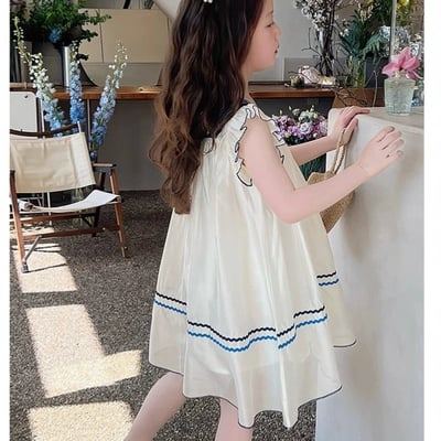 C1-074 洋氣兒童洋裝中大童裙時髦童裝仙女裙3