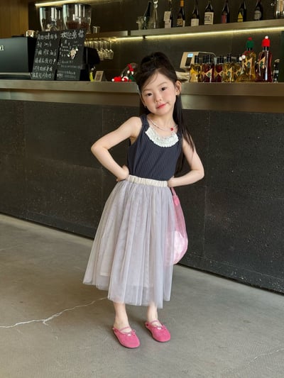 D1-015 韓版花邊時尚夏款清涼吊帶+紗裙3