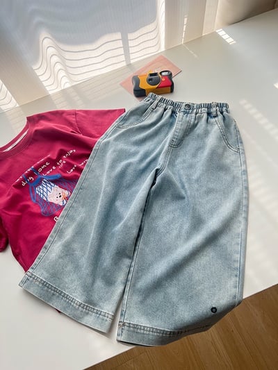 A1-008 韓版休閒直筒萊賽爾天絲復古牛仔褲9