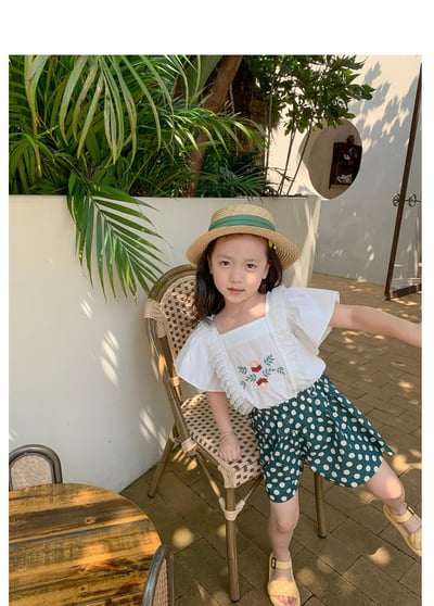 C1-017 夏薄女寶寶韓版休閒褲格子短褲8