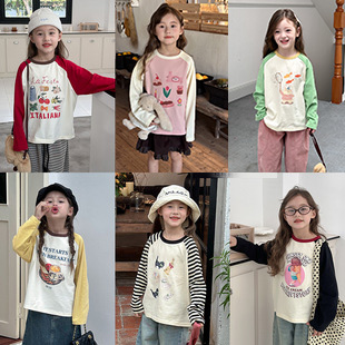 A1-023 韓版可愛長袖軟糯舒適棉質卡通打底衫1