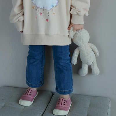 C1-028 喇叭口修身牛仔褲長褲2