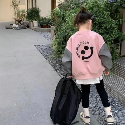 C1-092 字母笑臉棒球服童外衣外套4