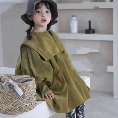 C1-100 燈芯絨大領子加厚洋裝公主裙2