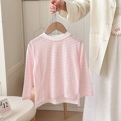B1-034 防曬衣洋氣時髦寬鬆長袖條紋T上衣5
