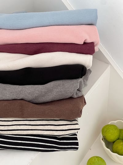 A1-021 純色半高領內搭上衣男女童軟糯舒適中領打底衫18