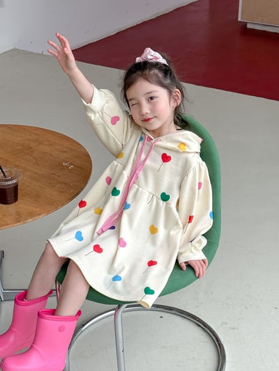 C1-018 彩色愛心氣球洋裝裙7