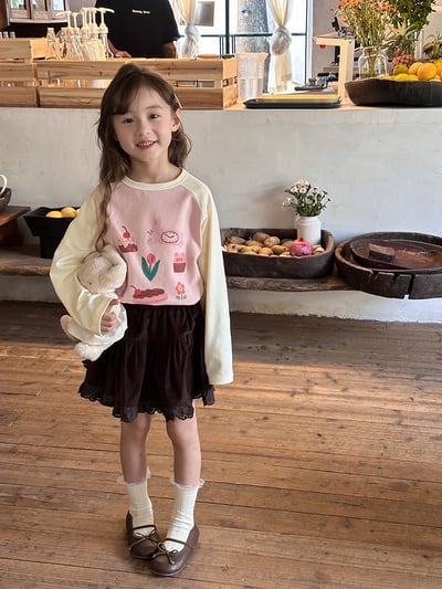 A1-023 韓版可愛長袖軟糯舒適棉質卡通打底衫5