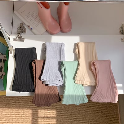 B1-019 韓版百搭休閒小女孩全棉喇叭褲4