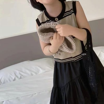 C1-004 圓領條紋背心加裙子套裝2