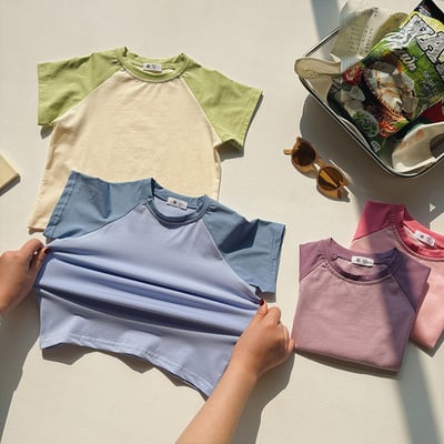 B1-058 寬鬆圓領撞色打底上衣4