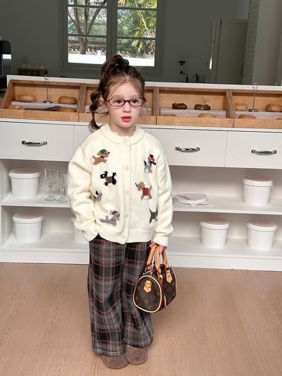 A1-031 聖誕新款軟糯氛圍感卡通小狗毛衣外套6