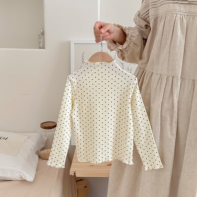 B1-023 蝴蝶結花邊打底衫木耳邊純色軟上衣11