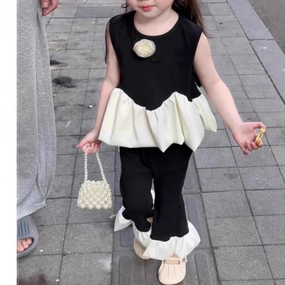 C1-081 芭蕾公主背心上衣時髦長褲套裝4