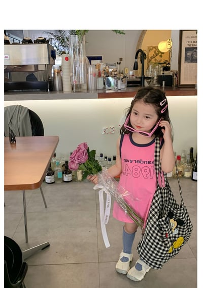 C1-012 字母撞色背心裙連身裙5