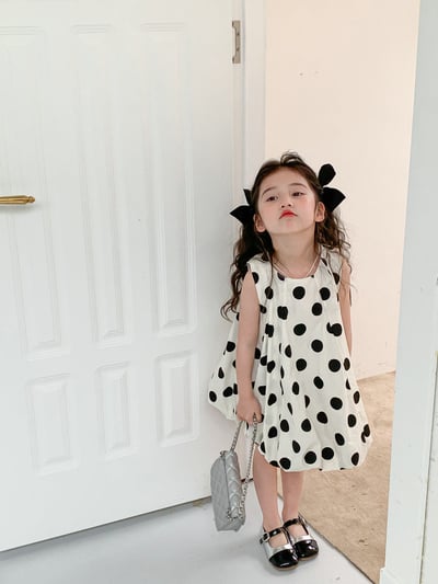 C1-010 圓點可愛花苞裙洋裝背心裙6