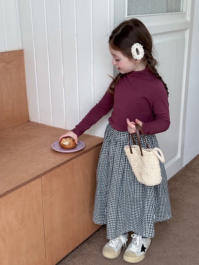 A1-021 純色半高領內搭上衣男女童軟糯舒適中領打底衫9