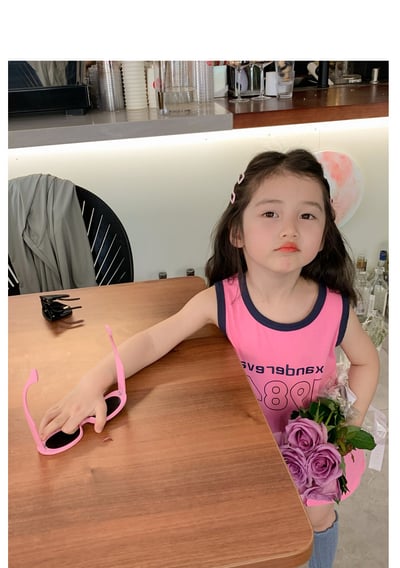 C1-012 字母撞色背心裙連身裙6