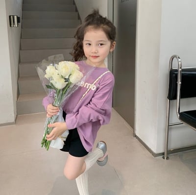 C1-096 字母落肩袖休閒上衣6