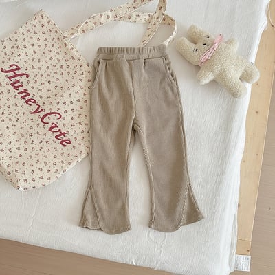 B1-025 秋款女孩休閒長褲喇叭褲15