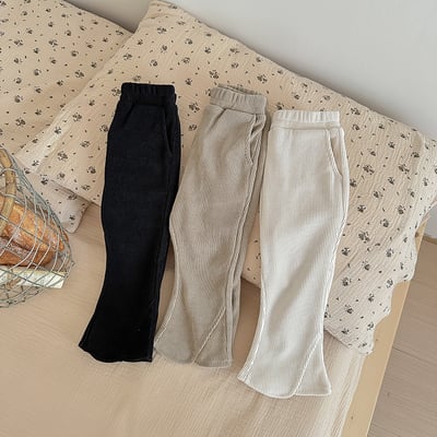 B1-025 秋款女孩休閒長褲喇叭褲8