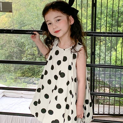 C1-010 圓點可愛花苞裙洋裝背心裙1