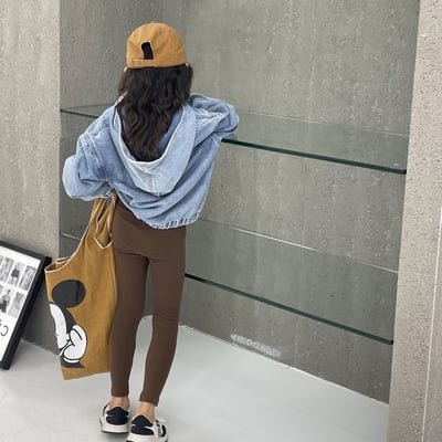 C1-094 貼標修身德絨緊身褲長褲保暖褲4