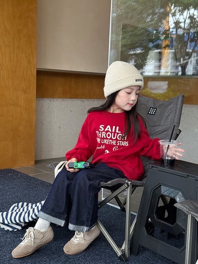 A1-026 氛圍感百搭休閒寬鬆刺繡上衣8