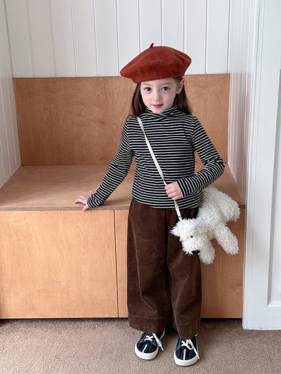 A1-021 純色半高領內搭上衣男女童軟糯舒適中領打底衫10