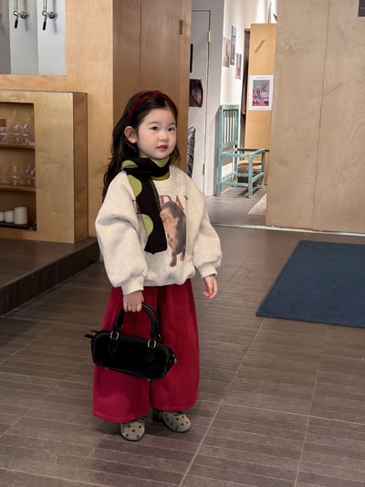 D1-025 羊駝絨加厚圓領上衣+加絨褲子3