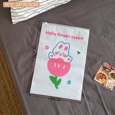 F1-0001 旅行收納袋衣服衣物便攜整理袋行李箱磨砂卡通透明便攜分裝袋6