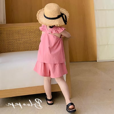 C1-064 飛袖娃娃衫上衣加短褲套裝2