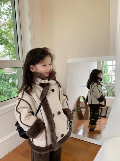 C1-045 鹿皮绒时装版加毛加厚外衣上衣外套11