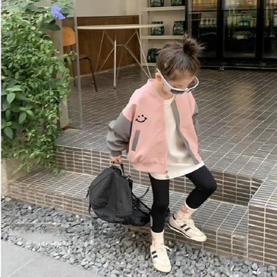 C1-092 字母笑臉棒球服童外衣外套3