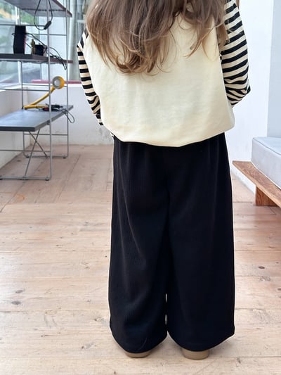 A1-022 洋氣保暖休閒褲加厚羊絨混紡直筒褲3