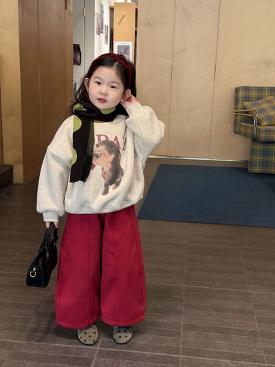 D1-025 羊駝絨加厚圓領上衣+加絨褲子6