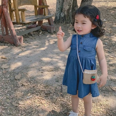 C1-068 無袖洋裝牛仔背心裙4