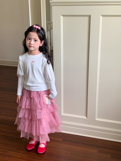 B1-068 氛圍感公主風刺繡蝴蝶結上衣2