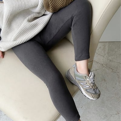 C1-094 貼標修身德絨緊身褲長褲保暖褲2