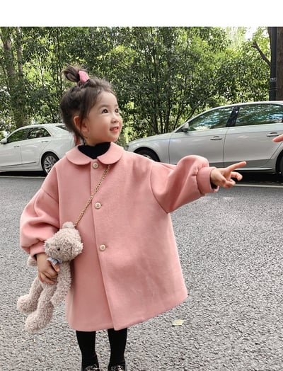 C1-055 小香風寬鬆夾棉加厚大衣外套3