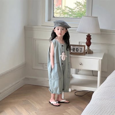 C1-072 牛仔可愛連身褲韓系復古風連身褲4