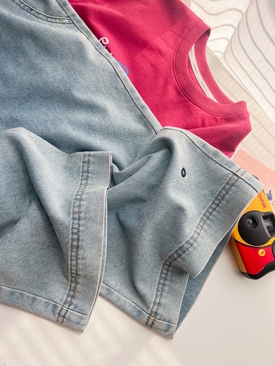 A1-008 韓版休閒直筒萊賽爾天絲復古牛仔褲12