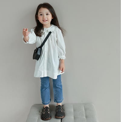 C1-028 喇叭口修身牛仔褲長褲6