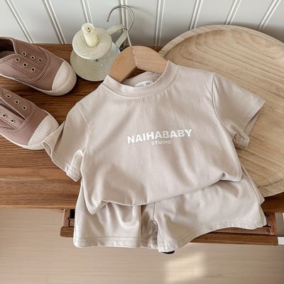 B1-006 韓版寬鬆休閒舒適印花字母兄妹裝運動套裝9