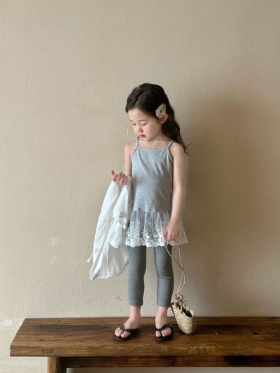 D1-001 韓版連帽長袖襯衫+吊帶2件套空調衫/灰色打底褲11