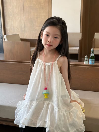 D1-017 韓版小眾設計感別緻吊帶裙+黑褲子3