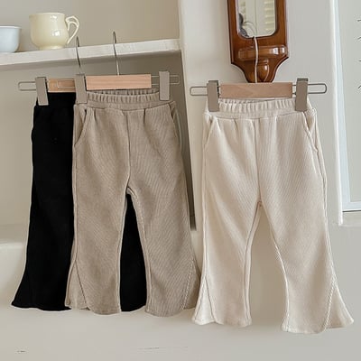 B1-025 秋款女孩休閒長褲喇叭褲5