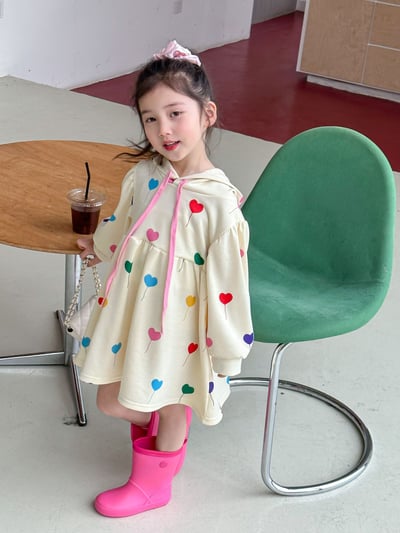 C1-018 彩色愛心氣球洋裝裙2