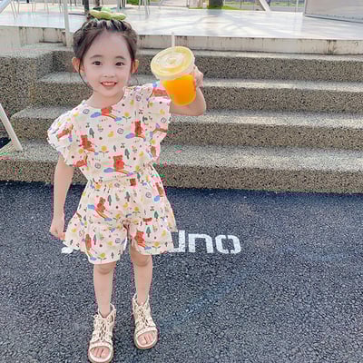 C1-003 卡通飛袖上衣加短褲套裝9