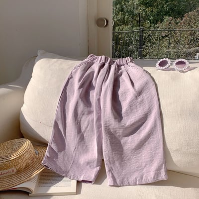 B1-039 夏季防蚊褲休閒褲寬褲管童裝運動褲長褲6